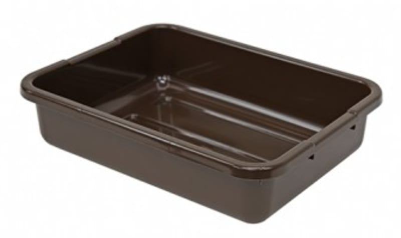 Quantum Food Service FSB-21155RBNCS Bussing Tub 21in x 15in x 5in Polypropylene Brown Case Of 12