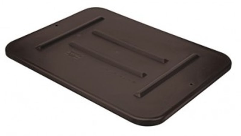 Quantum Food Service FSB-L2216BNCS Bussing Tub Lid 22in x 16-1/2in x 3/4in Polypropylene Brown Case Of 12