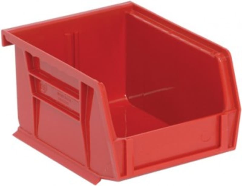 Quantum Food Service QUS210RDCS Ultra Stack & Hang Bin Red 5-3/8in x 4-1/8in x 3in Case Of 24