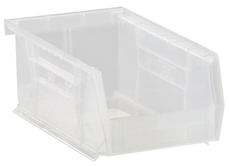 Quantum Food Service QUS220CLCS Ultra Hang & Stack Bin Clear 7-3/8in x 4-1/8in x 3in Case Of 24