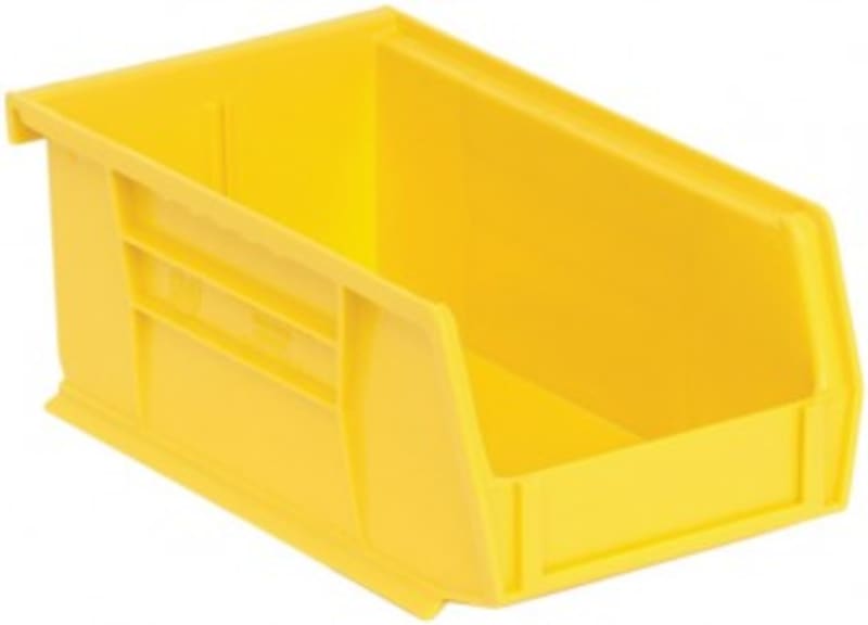 Quantum Food Service QUS220YLCS Ultra Stack & Hang Bin Yellow 7-3/8in x 4-1/8in x 3in Case Of 24