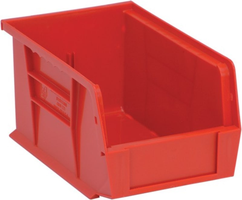 Quantum Food Service QUS221RDCS Ultra Stack & Hang Bin Red 9-1/4in x 6in x 5in Case Of 12