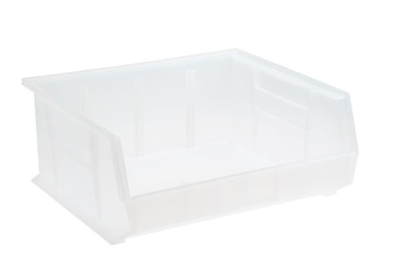 Quantum Food Service QUS250CLCS Ultra Hang & Stack Bin Clear 14-3/4in x 16-1/2in x 7in Case Of 6