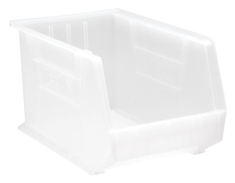 Quantum Food Service QUS260CLCS Ultra Hang & Stack Bin Clear 18in x 11in x 10in Case Of 4