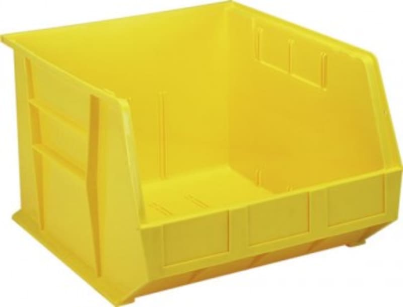 Quantum Food Service QUS270YLCS Ultra Stack & Hang Bin Yellow 18in x 16-1/2in x 11in Case Of 3