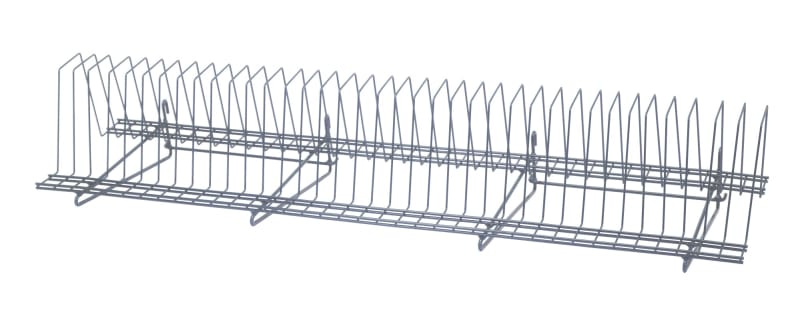 Quantum Food Service SG-TDR341410GY Tray Drying Rack 34x14x10 Gray Epoxy