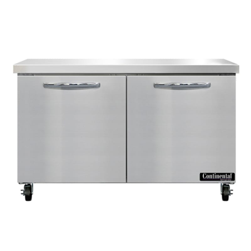 Continental SWF48N 48" 2 Door Worktop Freezer