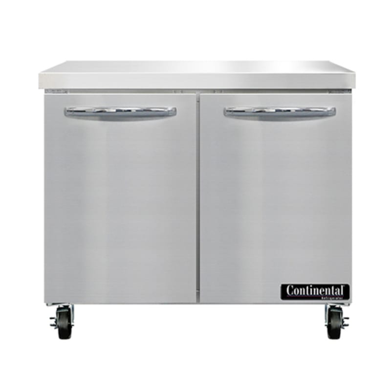 Continental SW36N 36" 2 Door Worktop Refrigerator
