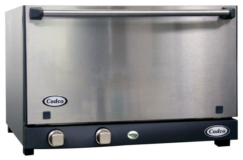 Cadco OV-013SS Electric Countertop Convection Oven, Half Size, 120V, Stainless Exterior