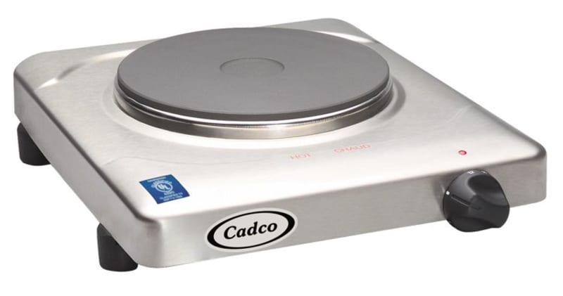 Cadco KR-S2 11" Electric Single Countertop Hotplate, 120V
