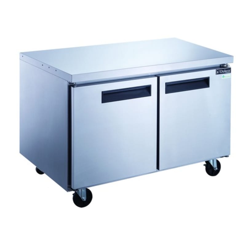 Dukers DUC48F 2-Door Undercounter Freezer in Stainless Steel