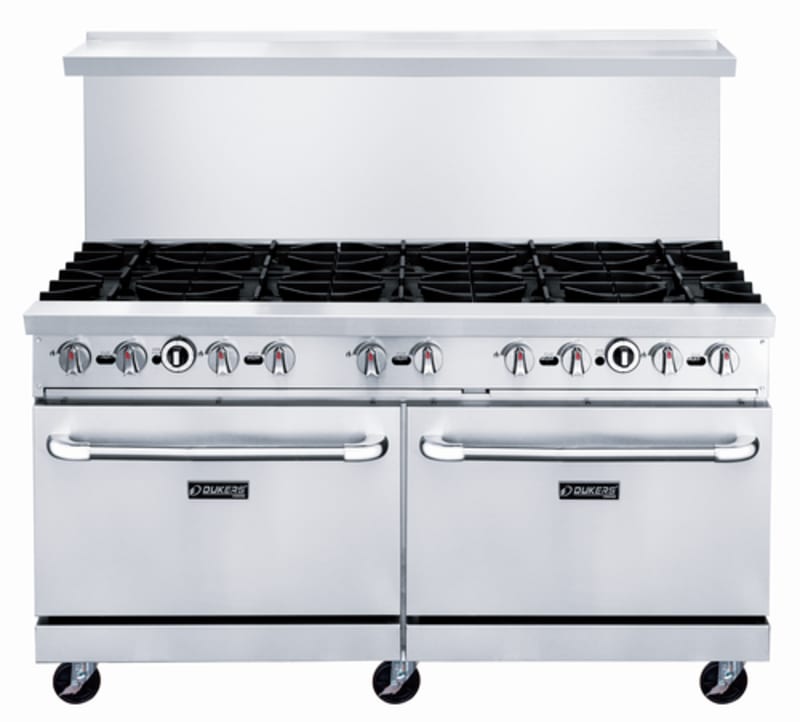 Dukers DCR60-10B 60" Gas Range with Ten (10) Open Burners
