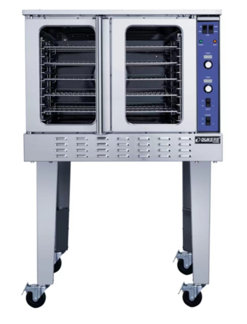 Dukers DCCOG1 Single Convection Oven Three Burners 18,000 BTU/H