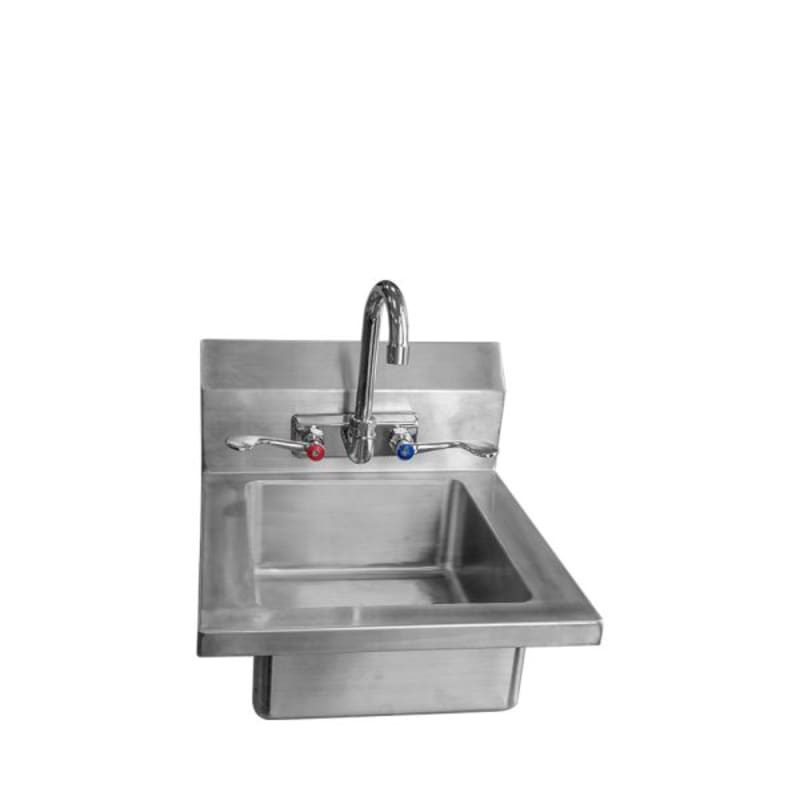 Atosa MRS-HS-14(W) 14" Hand Sink with Wrist Handles-Bowl Size 10"x12"x5"