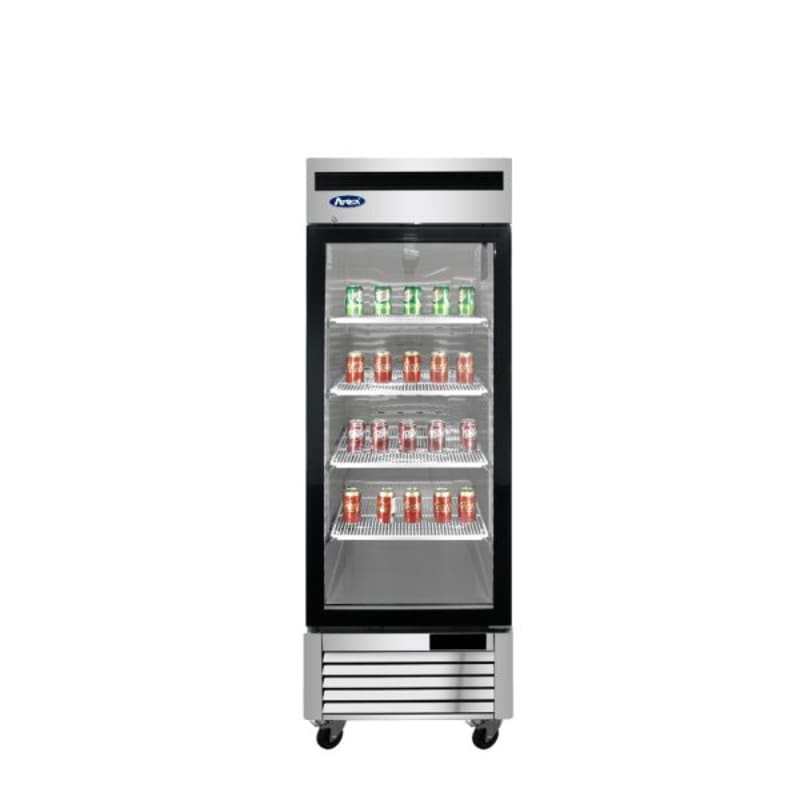 Atosa MCF8705GR Bottom Mount One-Glass Door Refrigerator