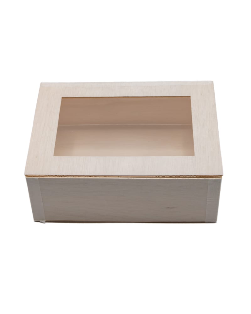 Verterra WB-CB-8X1 8x11x3 Collapsible Box w/ Attached Window Lid - 50 pcs