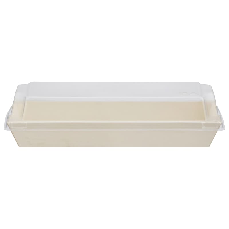 Verterra TG-CT-7x2 7X2x1 Balsa Wood Tray with Clear Cover - 100 pcs