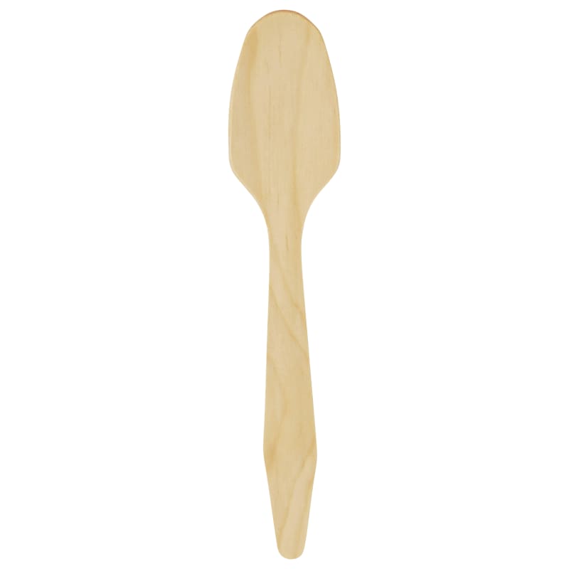 Verterra VT-2418 7" Heavy Weight Wooden - Spoon - 1000 pcs