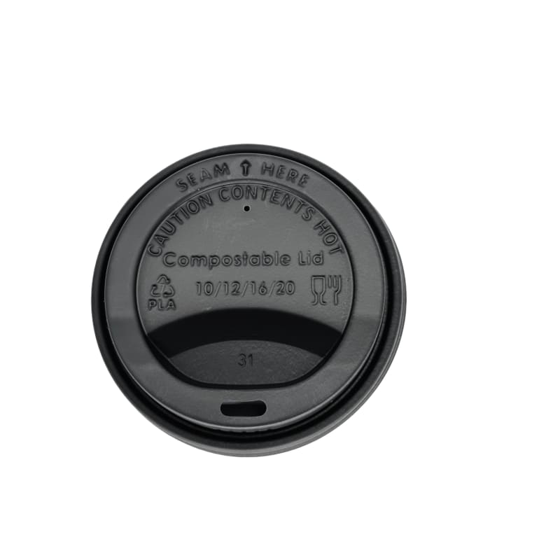 Verterra VT-HTCUP-LIDCB Black Lids (1000 Count, 12 Oz, 16 Oz, 20 Oz,) (50 Count Inners)