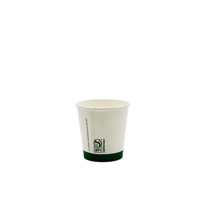Verterra VT-HTCUP-04W 4 Oz White Paper Cup (1000 Count) (50 Count Inners)