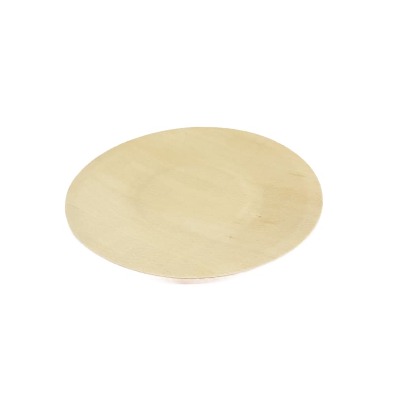 Verterra VT-TW-5.5 5.5 Round Wooden Plate - 300 Pcs
