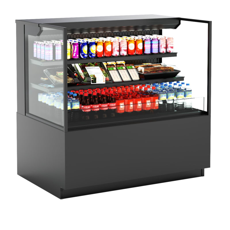 Structural Concepts NR4847RSSV Reveal™ 48" Horizontal Open Display Merchandiser, Black