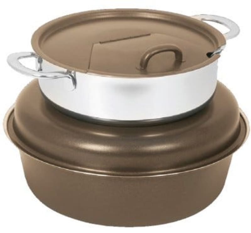 Spring USA 2385-597/6 Seasons Induction Buffet Server, Soup Station, Bronze w/Notched Cover and Gold Knob, 6 qt, 11-7/8"