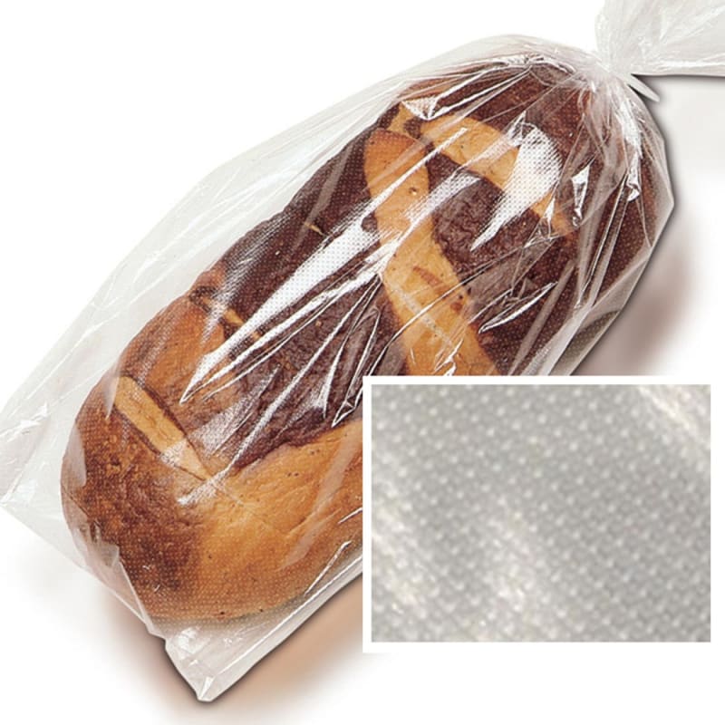 LK Packaging PPF-0628MSTD 6 x 28 + 1 1/2" LP Micro-Perf Bread Bags on Wickets, 0.8 mil, Clear, 1000/Case