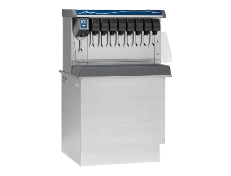 Follett VU155B8LL 8-Valve Ice and Beverage Dispenser, Left Side Ice, Lever Dispense, 150-lb Ice Storage, 115V/1-Ph