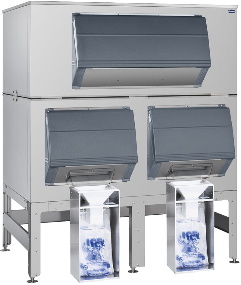Follett DEV3900SG-72-BG Gravity Dispense Ice Storage Bin With Bagger Kit, 3940 lbs.