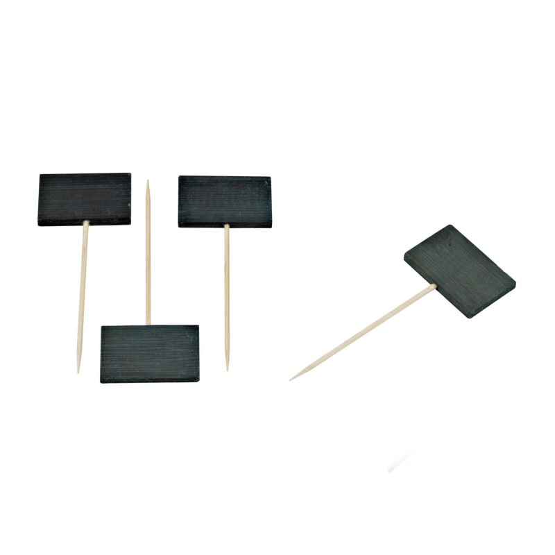 PacknWood 209BBTIKON9 TIKON Bamboo Pick with Blackboard