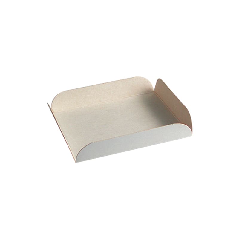 PacknWood 209CAR23 White Square Tray with Foldable Edges