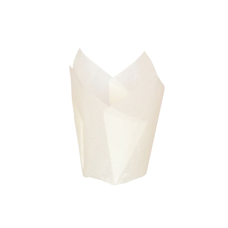 PacknWood 209CPST3B Tulip White Silicone Baking Cup