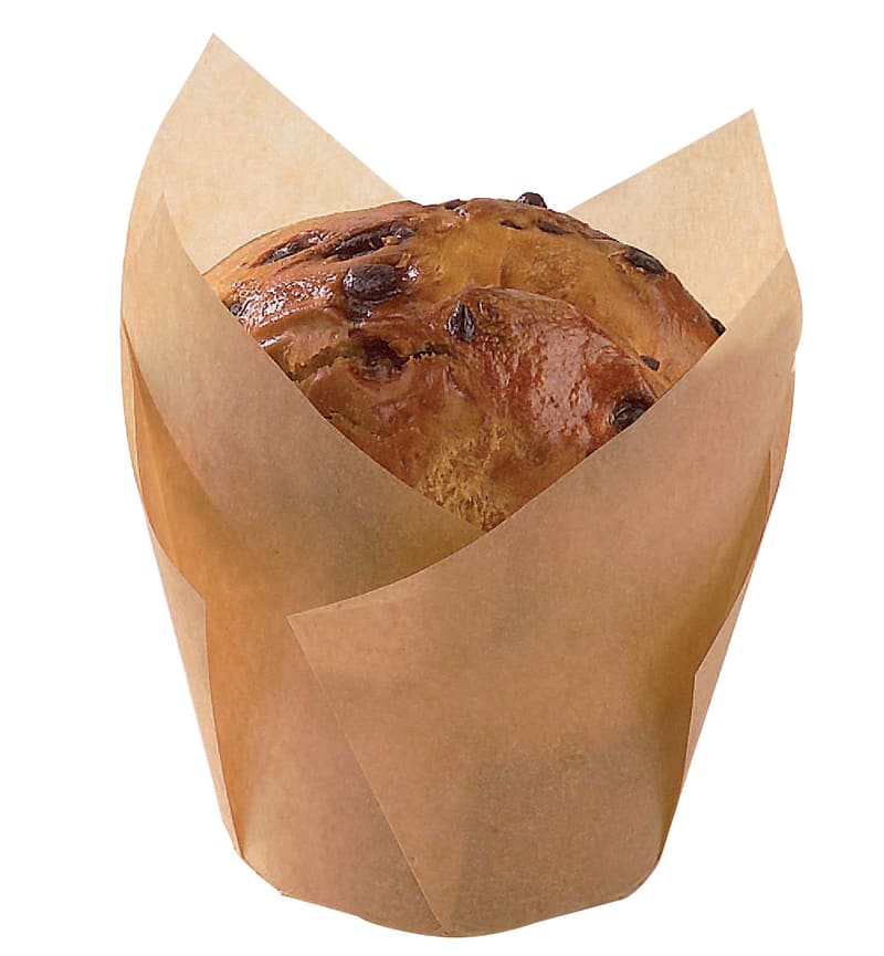 PacknWood 209CPST3M Tulip Golden Brown Silicone Baking Cup
