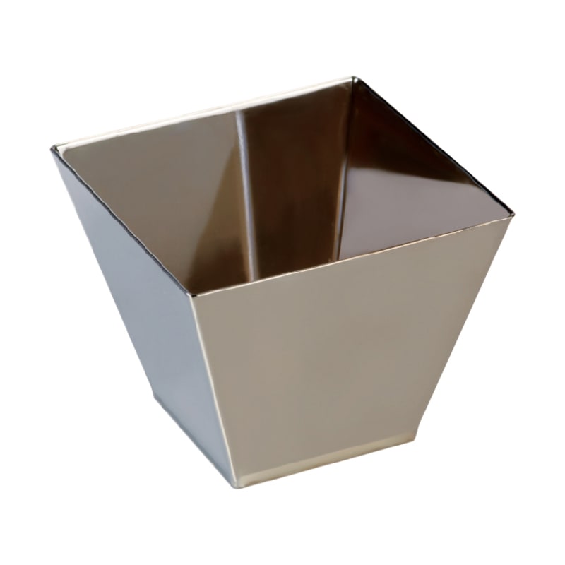 PacknWood 209MBRAMBO RAMBO SQUARE SILVER MINI DISH