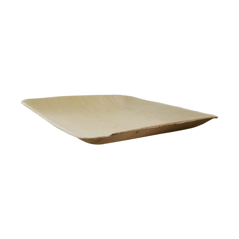 PacknWood 210APA1616 Square Palm Leaf Dinner Plate