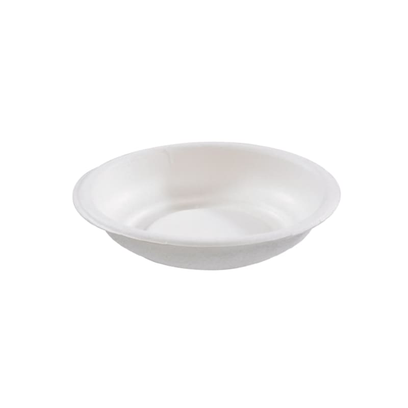 PacknWood 210APU75 Round White Sugarcane Plate