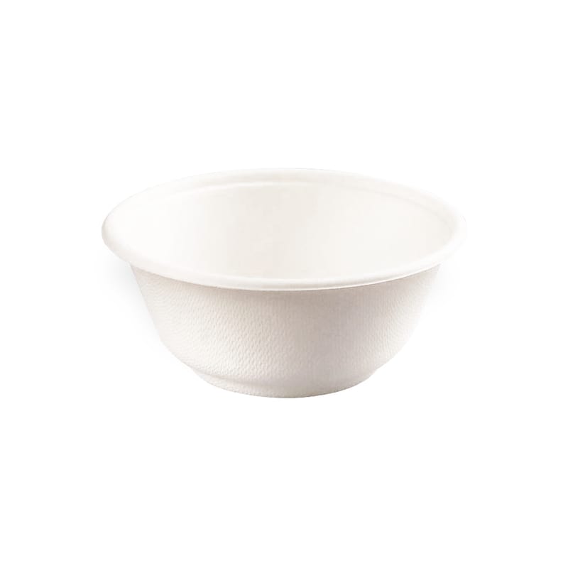 PacknWood 210APUB122F White Sugarcane Bowl (No added PFAs)
