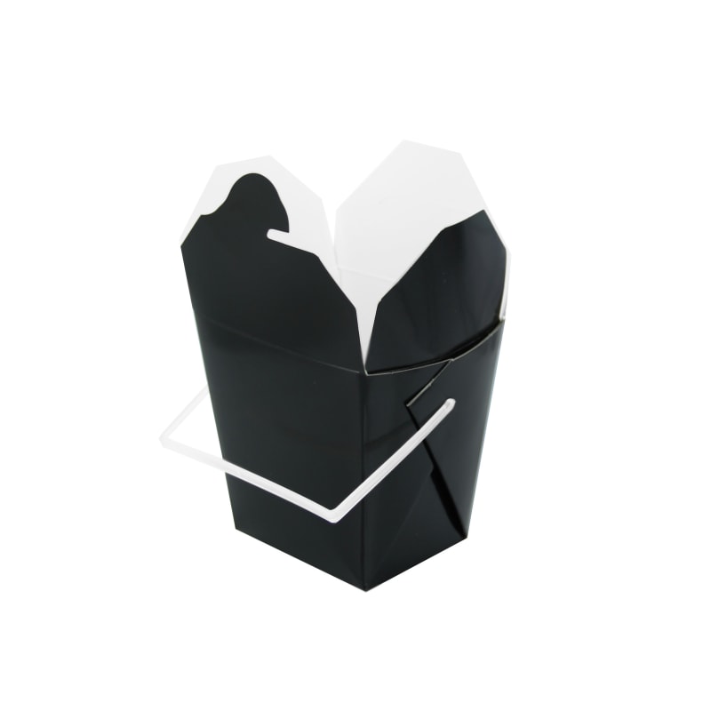 PacknWood 210ASPAIL17N Black Take Out Box with Handle