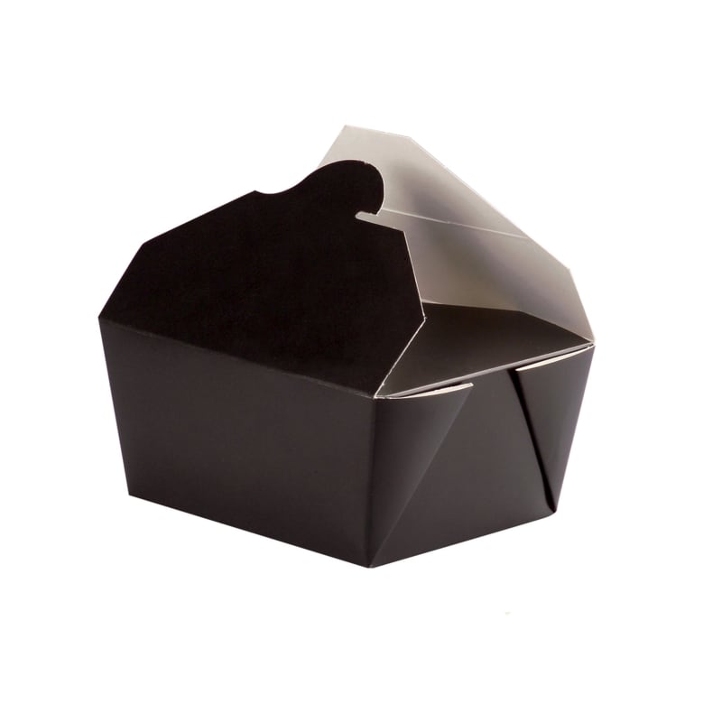 PacknWood 210BIO33N Black Meal Box