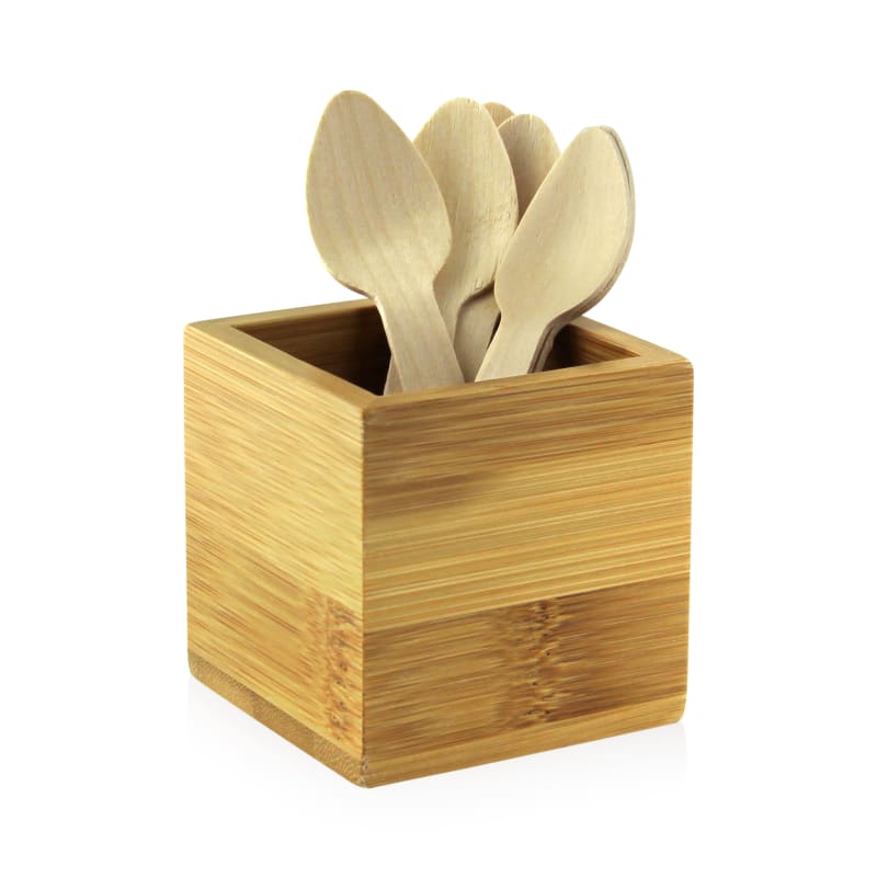 PacknWood 210BMH1 Bamboo Cutlery & Napkin Holder