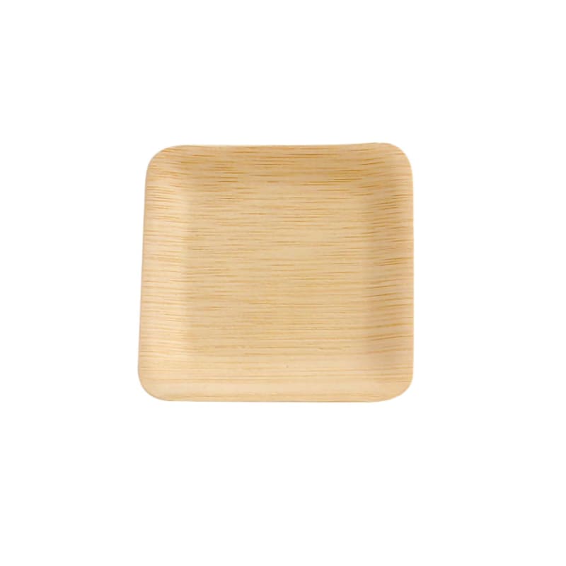 PacknWood 210BVNER35SQ Bamboo Veneer Square Plate