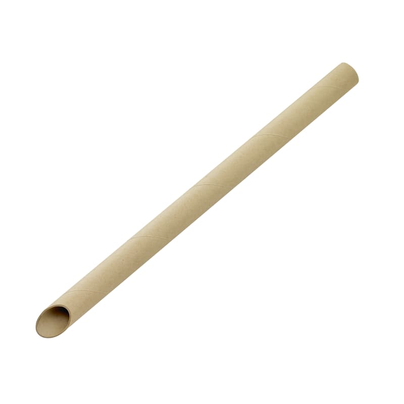 PacknWood 210CHS212K Kraft Beveled Straw For Boba Tea
