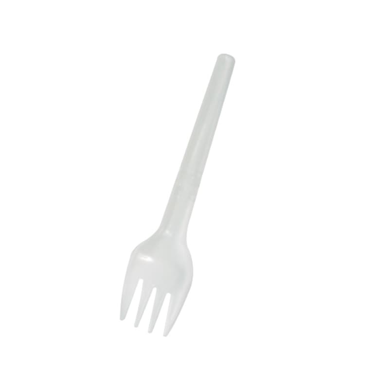 PacknWood 210CVFPE White Folding Fork Wrapped