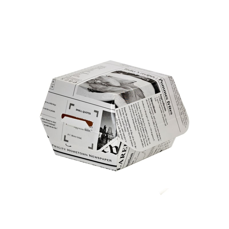 PacknWood 210EATBNEWS50 Newspaper Print Mini Slider Box