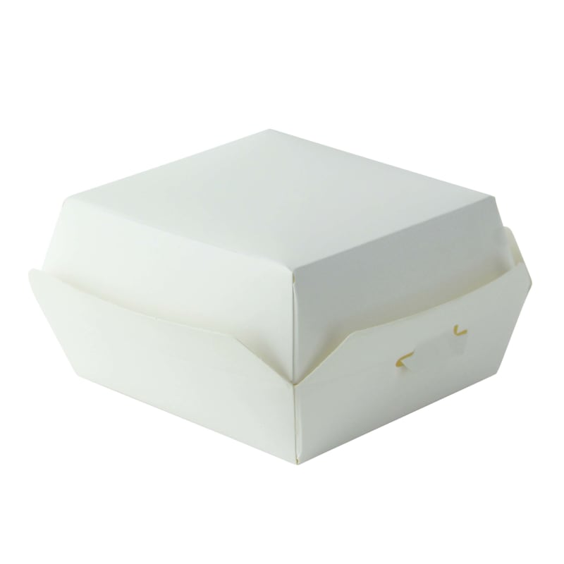 PacknWood 210EATBURG82 Mini white cardboard burger box