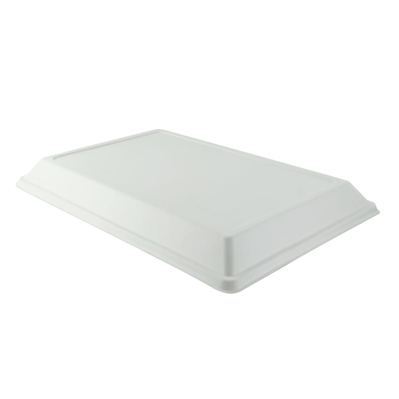 PacknWood 210ECODL4129 White Sugarcane Lid for 210ECOD4029