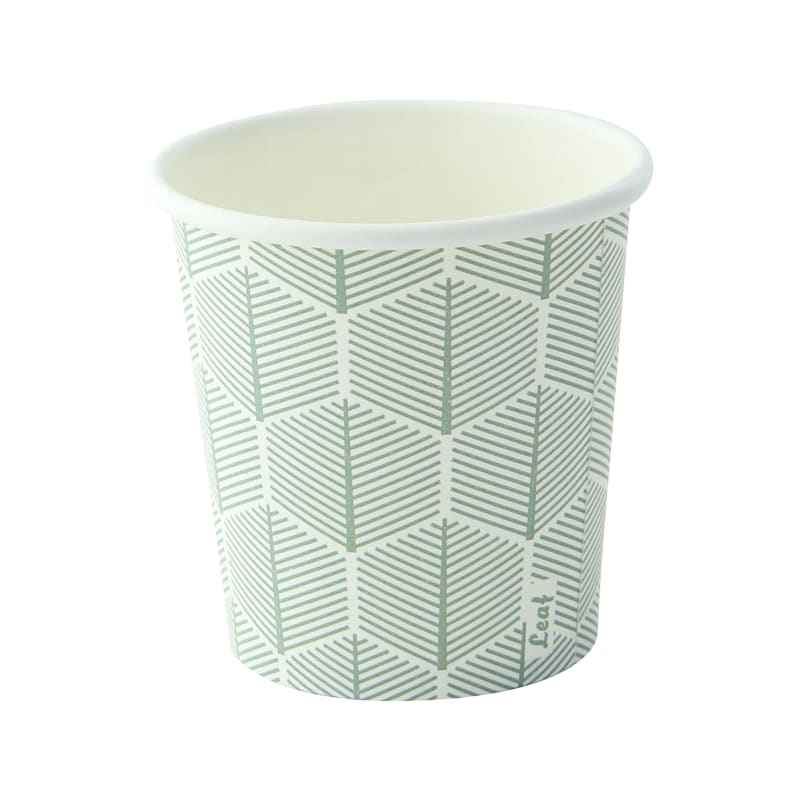 PacknWood 210GCLEAF46 Leaf design paper cup