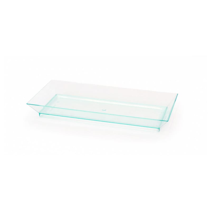 PacknWood 210KLAR1365 Klarity Rectangular Transparent Green Dish