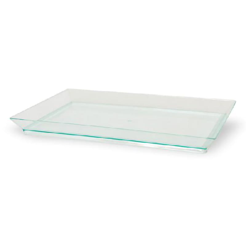 PacknWood 210KLAR1813 Klarity Rectangular Transparent Green Dish
